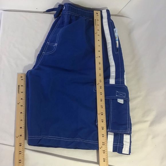 New Beged Swim Trunk Lined with Cargo Pockets - Picture 7 of 7